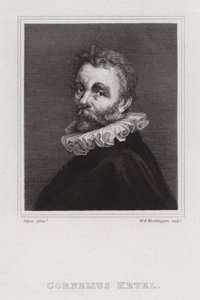 Cornelis Ketel, holland manierista festő (metszet) alkotó: William Henry Worthington