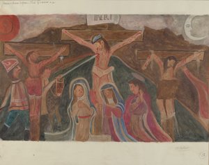 12. keresztút: Jézus meghal a kereszten, c. 1936.