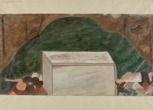14. számú keresztút: Jézust sírba helyezik, c. 1936.