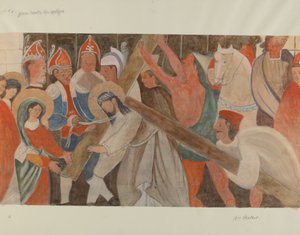 4. keresztút: Jézus találkozik anyjával, c. 1936.