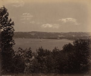 Cayuga-tó Ithaca felé,c. 1895 (fotó)