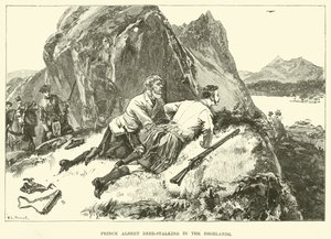 Albert herceg szarvasvadászat a Felvidéken (metszet) alkotó: William Heysham (after) Overend