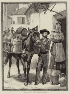 Olaj- és ecetárus, egy vázlat Lisszabon közelében