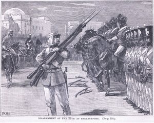 26. leszerelése Barrackpore-ban, i.sz. 1857