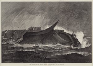 A HMS Eurydice utolsó látképe Benjamin Cuddiford, a két túlélő egyikének szemével alkotó: William Heysham Overend