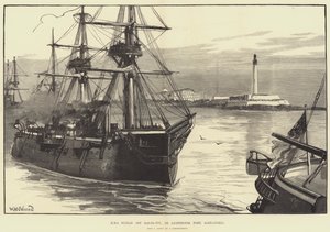 HMS Sultan a Ras-el-Tinnél vagy a Lighthouse Fortnál, Alexandriában