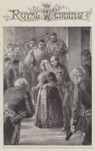 Őfelsége a királynőt a Buckingham-palota kápolnájába kísérte Viktor Viktor schleswig-holsteini herceg