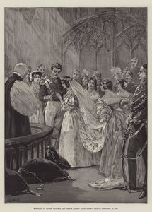 Viktória királynő és Albert herceg házassága a Szent Jakab-palotában, 1840. február 10