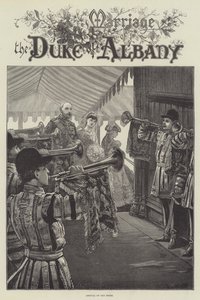 Albany hercegének házassága, a menyasszony érkezése