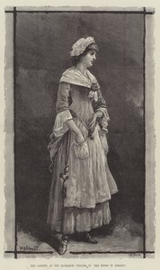 Mrs. Langtry, a Haymarket Színházban, a Lehajol, hogy hódítson