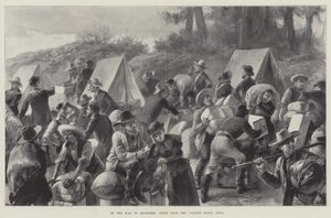Útban Klondike felé, jelenet a leszállóhely közelében, Dyea