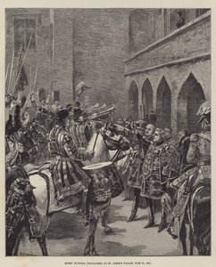 Viktória királynő kihirdetése a Szent Jakab-palotában, 1837. június 21.