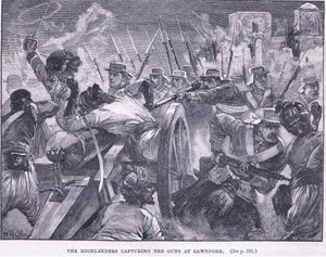 A hegyvidékiek elfoglalják Cawnpore-t i.sz. 1857-ben