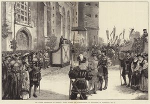 Luther-ünnepség Németországban, jelenet a wittenbergi Schloss-Kirche előtt, október 31-én, szerdán.