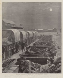 A Matabele-lázadás, a Laager északi oldalán, Bulawayo, Holdfény
