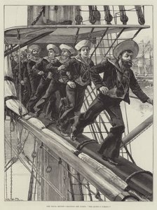 The Naval Review, a Yards manning the Yards, The Queen