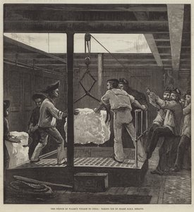 A walesi herceg indiai útja, jéggel a HMS Serapis fedélzetére