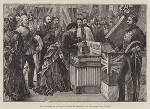 A walesi hercegnő vaskabátot indít Chathamben, 1875. április 7.