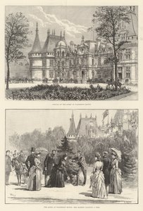 A királynő a Waddesdon-kastélyban