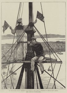 A háború a Soudanban, jelezve az ellenség pozícióját Trinkitatnál Sir W Hewett admirálisnak alkotó: William Heysham Overend