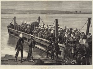 A zulu háború, Pearson ezredes oszlopa átkel a Tugelán alkotó: William Heysham Overend