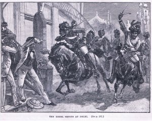 A lázadó Sepoyok Delhiben 1857-ben