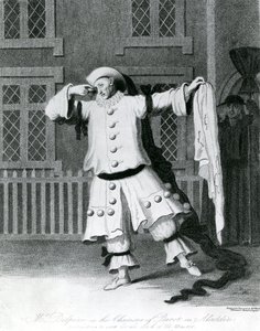 Delphini úr Pierot szerepében az Aladdinban, 1780-1790