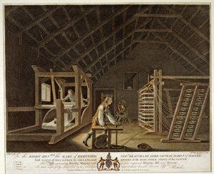 Tekercselés, vetemedés új, továbbfejlesztett vetemítőmalommal és szövés, Az ír vászonmanufaktúra VII. táblája, 1791