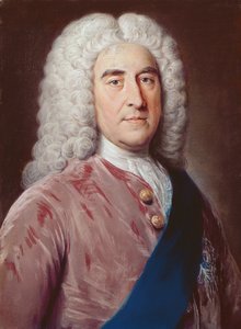Thomas Pelham Holles (1693-1768), Newcastle hercegének portréja Lyme alatt, (pasztell, papíron)