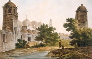 Kilátás a Cutterára, amelyet Jaffeir Cawn épített a Muxadavad pubban. 1785-88. alkotó: William Hodges