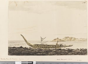 25. oldal Resolution Bay a Marquesas-szigeteken. 1774 alkotó: William Hodges