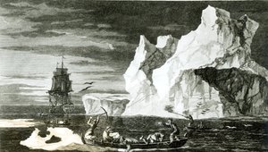 A Jégszigetek 1773. január 9-én, metszett B. T. Pouney, 1777. február 31.