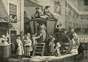 A Country Inn Yard, 1747, 1925. alkotó: William Hogarth