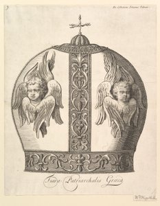 Egy görög patriarchális korona - Tiara Patriarchalis Graeca Aubry de La Mottrayes Utazások..., 1723-24. alkotó: William Hogarth