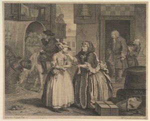 Egy prostituált karrierje, 1. tábla alkotó: William Hogarth