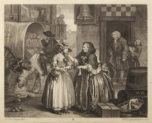 Egy prostituált története, 1. tábla alkotó: William Hogarth