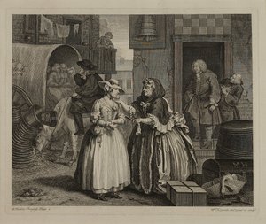 Egy prostituált pályafutása: 1. tábla alkotó: William Hogarth
