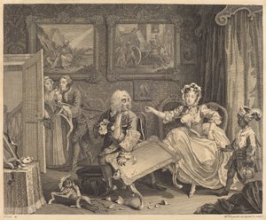 Egy szajha fejlődése: pl.2 alkotó: William Hogarth