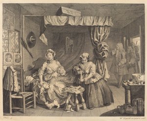 Egy szajha fejlődése: 3. o alkotó: William Hogarth