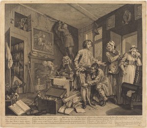 A gereblye fejlődése: pl.1 alkotó: William Hogarth