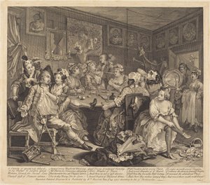 Egy léha ember pályafutása: 3. lap alkotó: William Hogarth