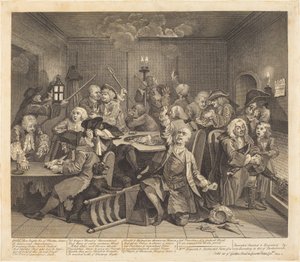 A gereblye fejlődése: 6. o alkotó: William Hogarth