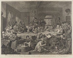 Választási lakoma alkotó: William Hogarth