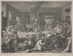 Egy választási szórakozás alkotó: William Hogarth