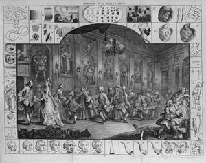 A szépség elemzése, II. tábla, 1753 alkotó: William Hogarth