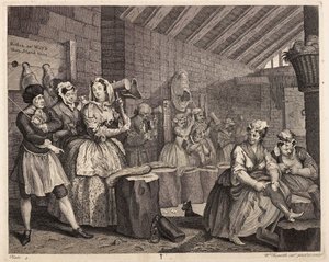 Kendertörés a Bridewellben: Egy prostituált pályafutása, 4. tábla alkotó: William Hogarth
