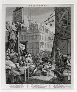 Beer Street, 1751 alkotó: William Hogarth