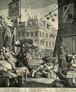 Beer Street, 1751, 1925. alkotó: William Hogarth