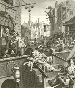 Beer Street és Gin Lane alkotó: William Hogarth