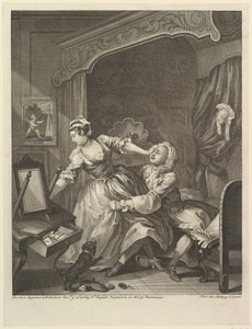 Előtte, 1736. december 15-én. alkotó: William Hogarth